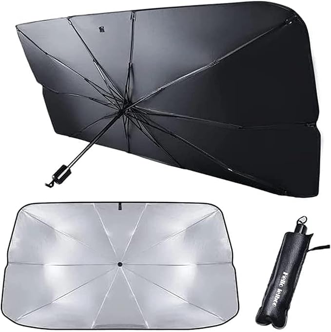 helloleiboo Car Windshield Sun Shade UV Rays and